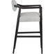 Keagan 41.5 inch Saloon Light Grey Leather Barstool